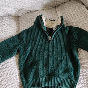 Cat & Jack Green Knit Jacket
